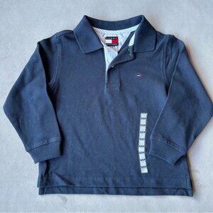 Tommy Hilfiger ~ Long Sleeve Polo ~ Boys Size 2T ~ Dark Blue ~ Brand New